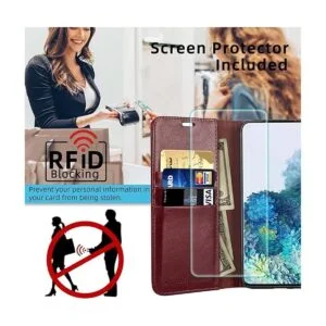 MONASAY Funda tipo cartera para iPhone 12 Mini 5G de 5.4_3