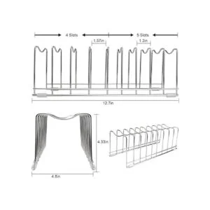 Organizador de tapa de olla soporte para tapa de olla