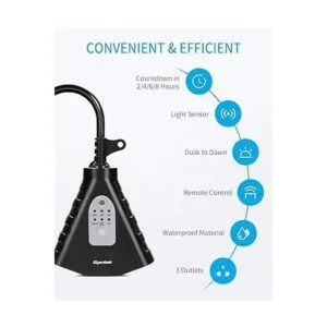 Syantek Toma de corriente inalámbrica para exteriores_2