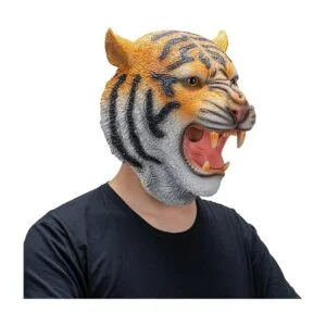 AQKILO Máscara de tigre de látex de cabeza completa_2