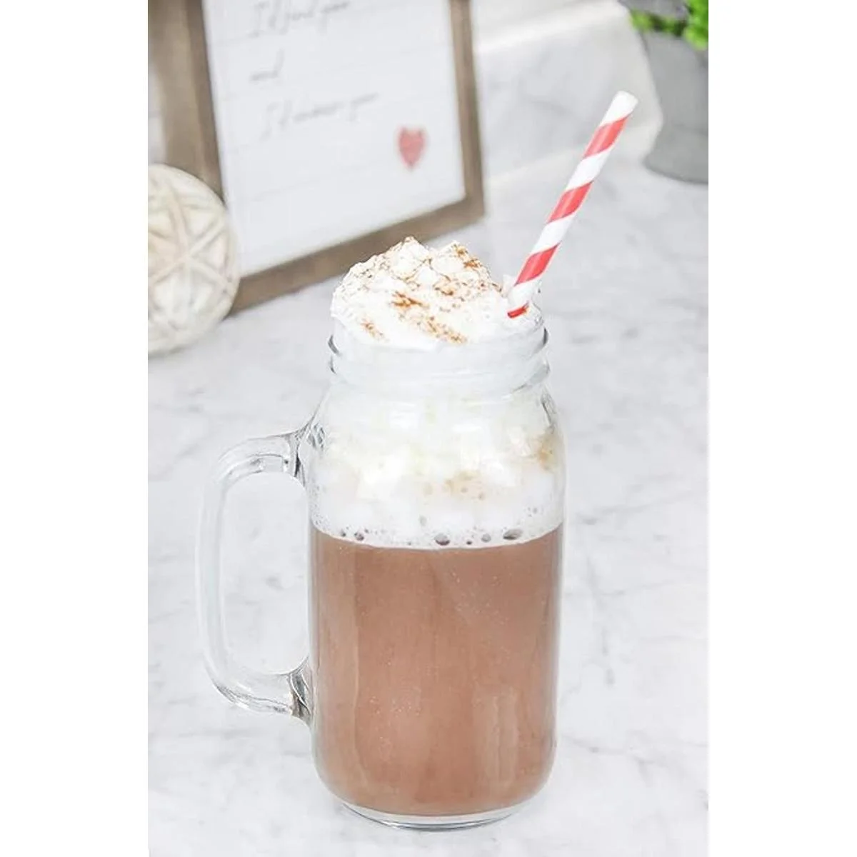 Darware Tazas de tarro Mason con asas 24 onzas paquete