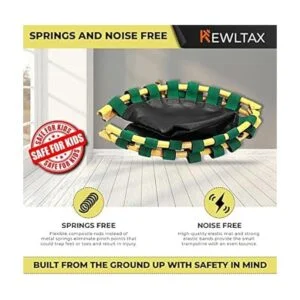 Kids Trampoline Portable Foldable 36 Inch Round Jumping_2