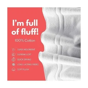 Alibi Juego de toallas de baño paquete de 2 toallas de