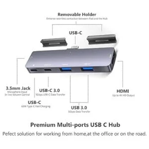 Adaptador para iPad Pro USB C Hub 1112.9 20212018iPad_2