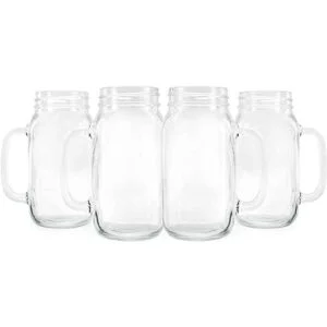 Darware Tazas de tarro Mason con asas 24 onzas paquete
