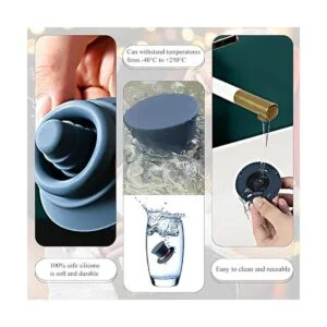 Sunnyac Tapones de vino divertidos y reutilizables_4