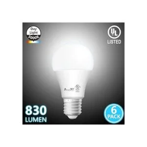 AmeriTop Bombillas LED A19 paquete de 6 bombillas de