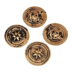 The Dreidel Company Juego de 72 monedas de piratas de_2