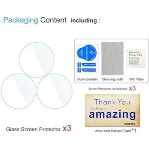 Suoman Fossil Gen 5E Juego de 3 protectores de pantalla_3