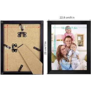 Giftgarden Marco de fotos negro de 8 x 10 pulgadas juego_6