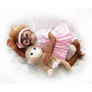 Muñeca Reborn de mono de 21 pulgadas muñeca realista de_5