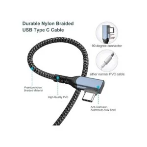OKRAY Cable USB tipo C de 90 grados ángulo recto de 10_3