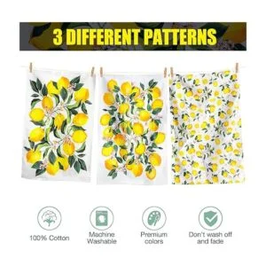 KOALAND Juego de 3 toallas de té de gran tamaño para