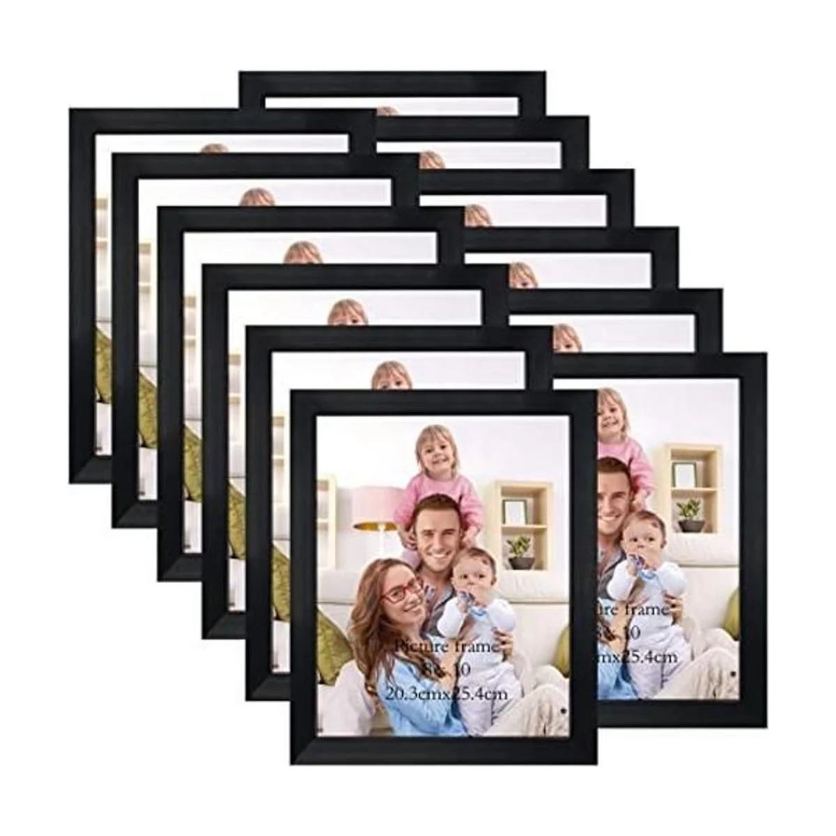 Giftgarden Marco de fotos negro de 8 x 10 pulgadas juego_1