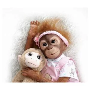Muñeca Reborn de mono de 21 pulgadas muñeca realista de_6