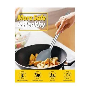 Paquete de 2 cucharas de cocina de silicona grandes_4