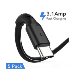 Cable de carga USB C corto de 6 pulgadas paquete de 5_2