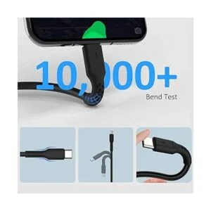 Cable de carga USB C corto de 6 pulgadas paquete de 5_4