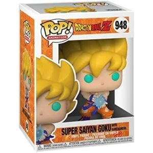 Funko Pop Figura animada multicolor de SS Goku con onda_2