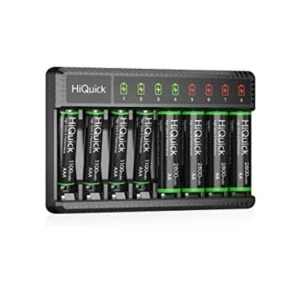 HiQuick Cargador de batería inteligente de 8 bahías con_1