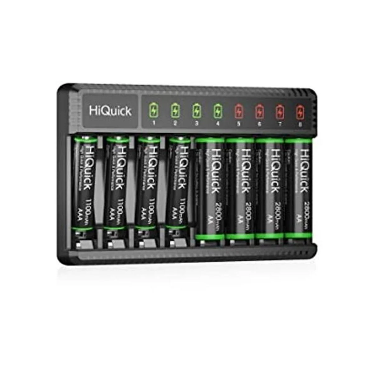 HiQuick Cargador de batería inteligente de 8 bahías con_1