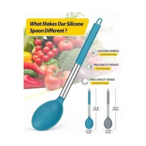 Paquete de 2 cucharas de cocina de silicona grandes_2