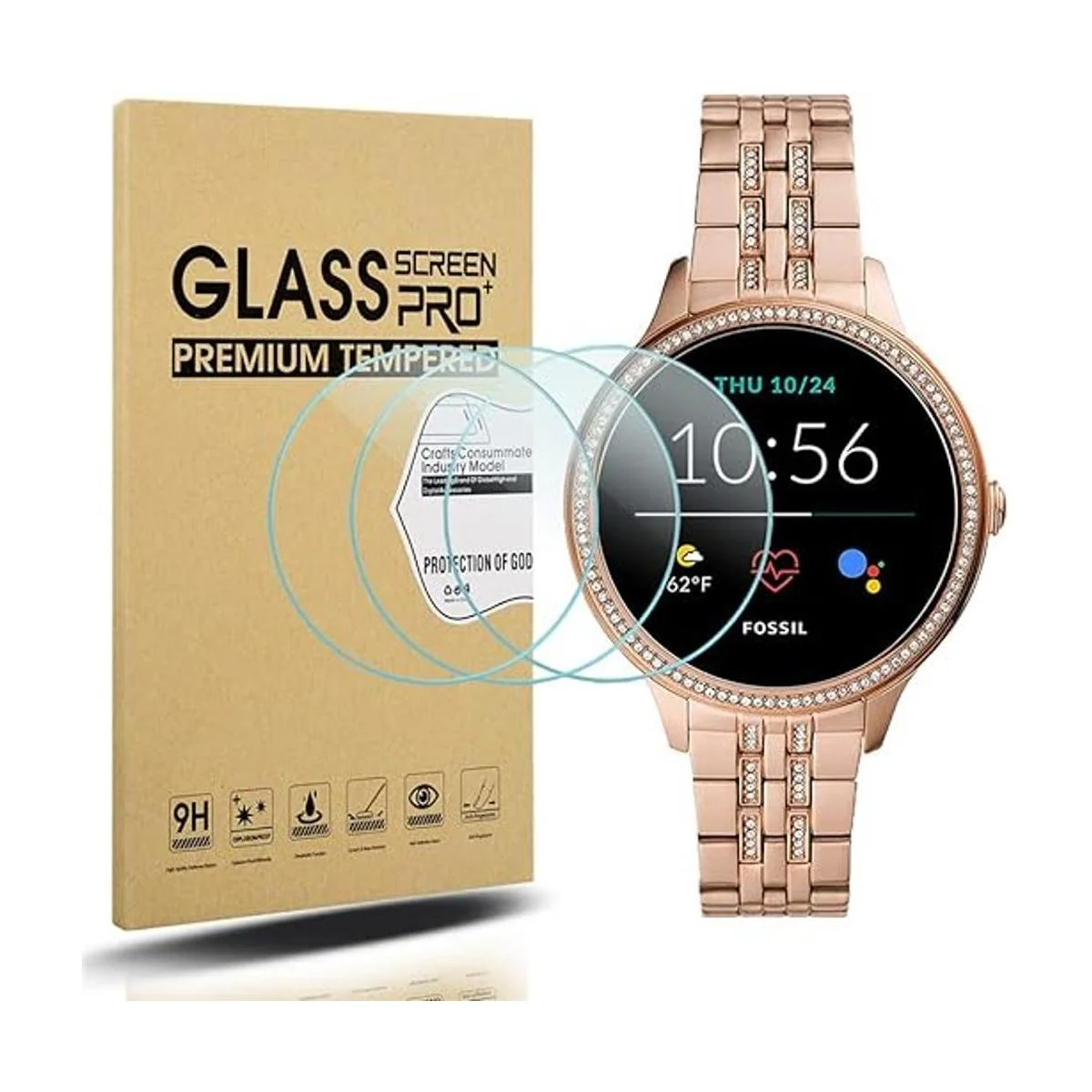 Suoman Fossil Gen 5E Juego de 3 protectores de pantalla_1