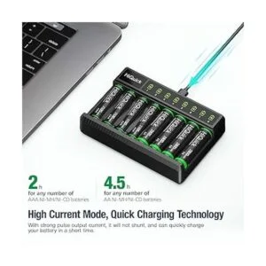 HiQuick Cargador de batería inteligente de 8 bahías con_2