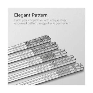 Palillos de metal reutilizables palillos de acero_3