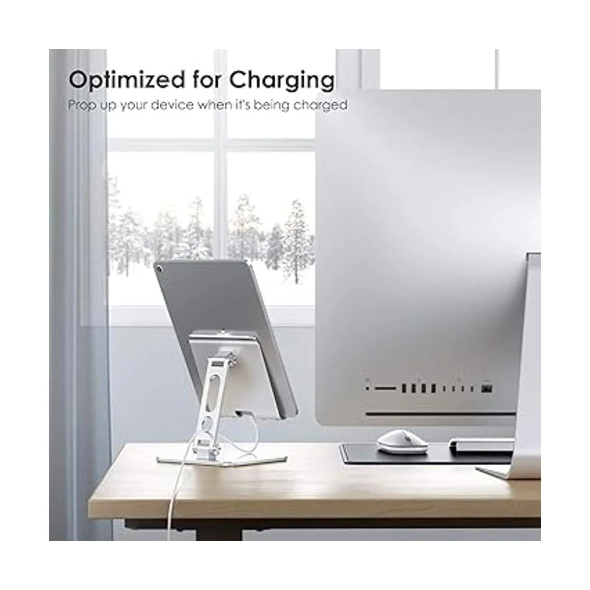 OMOTON Soporte ajustable para tablet con base más pesada_3