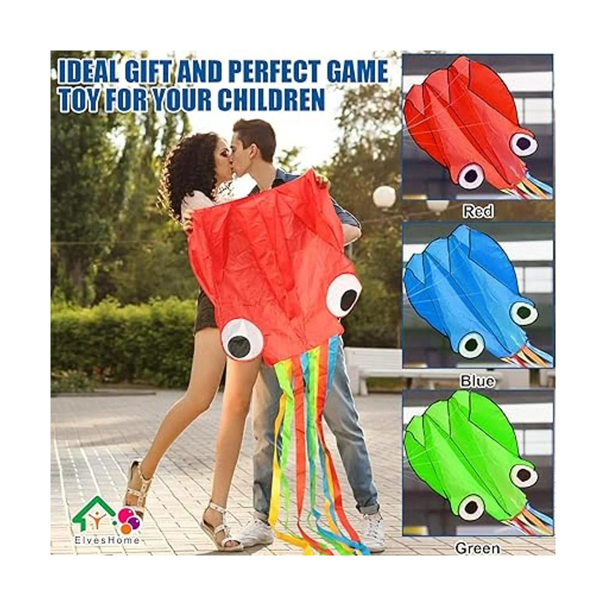 Paquete de 3 cometas de pulpo para adultos fáciles de_2