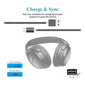Cable de carga USB de repuesto para auriculares_2