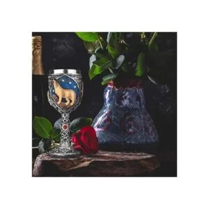 Copa de vino de acero inoxidable resina 3D cáliz de vino