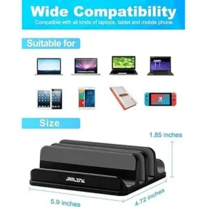 JARLINK Soporte vertical ajustable para laptop soporte de_2