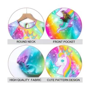 Pashop Delantal impermeable para niños con diseño de_4