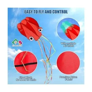 Paquete de 3 cometas de pulpo para adultos fáciles de_3
