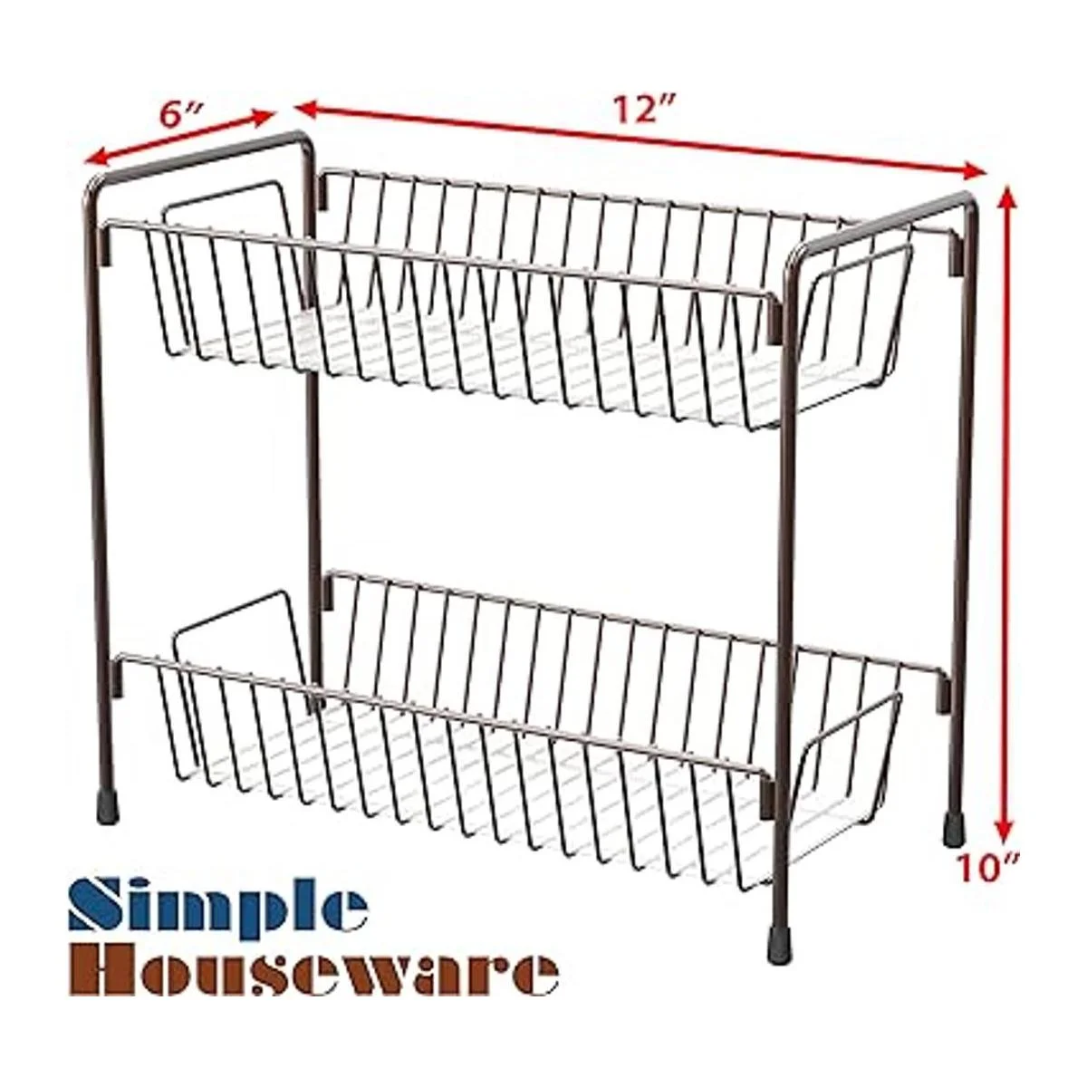 SimpleHouseware Estante de especias para encimera de 2