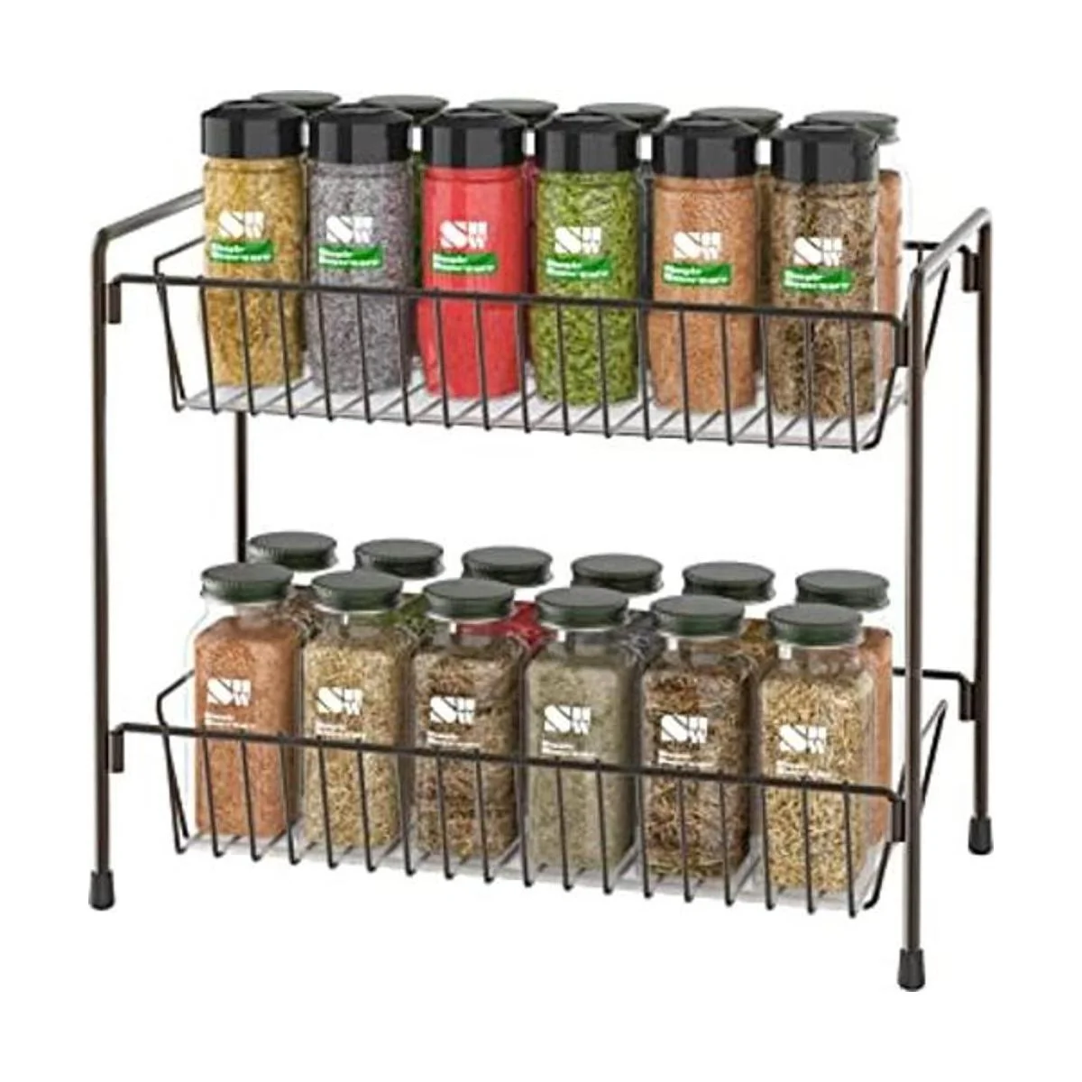 SimpleHouseware Estante de especias para encimera de 2