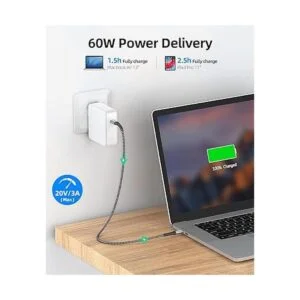 SUNGUY Cable USB C a USB C de 1.5 pies 2 unidades_2