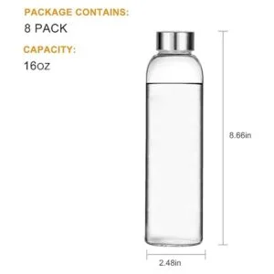 Encheng Botellas de agua de vidrio botellas de vidrio de_2