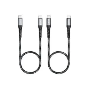 SUNGUY Cable USB C a USB C de 1.5 pies 2 unidades_1