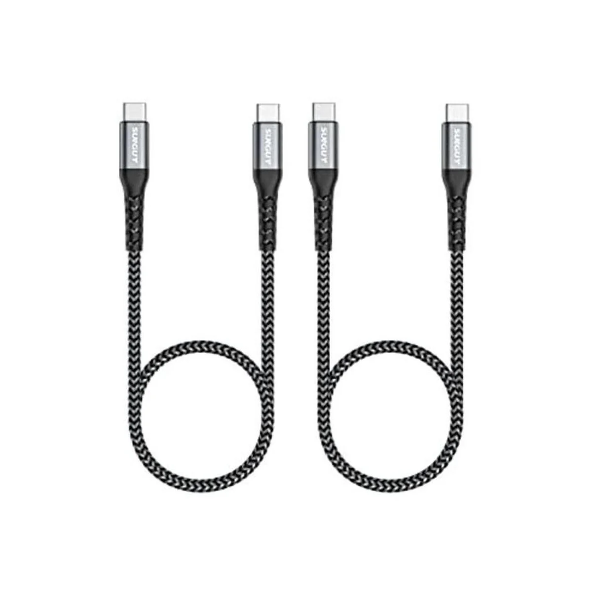 SUNGUY Cable USB C a USB C de 1.5 pies 2 unidades_1