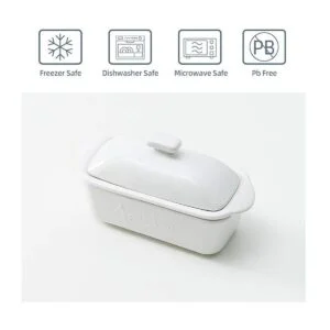 FE Mantequilla de cerámica de 10 onzas con línea de agua_2