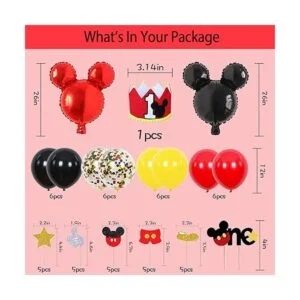 Suministros de decoración para fiesta de primer cumpleaños_4