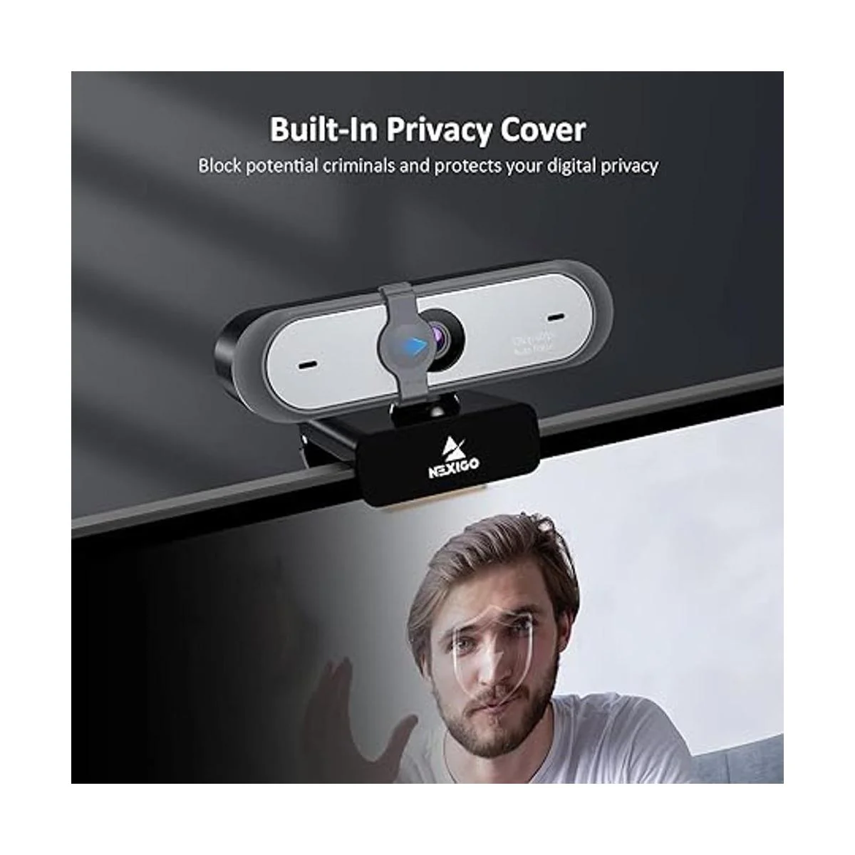 NexiGo Cámara web N660P 1080P 60FPS con control de_6