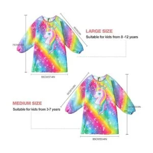 Pashop Delantal impermeable para niños con diseño de_5