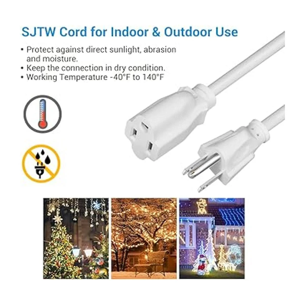 DEWENWILS Cable de extensión de 6 pies cable de_3