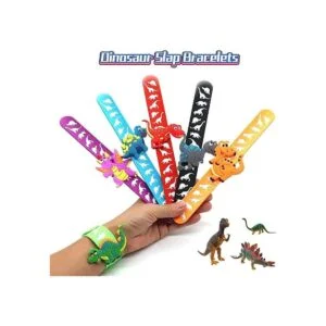 Pulseras de dinosaurio para recuerdos de fiesta de niños_4