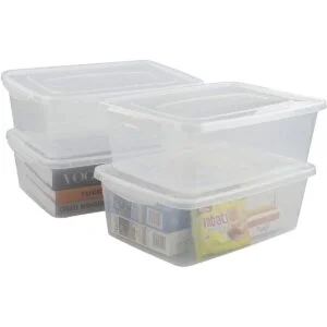 Gloreen Contenedor de almacenamiento transparente