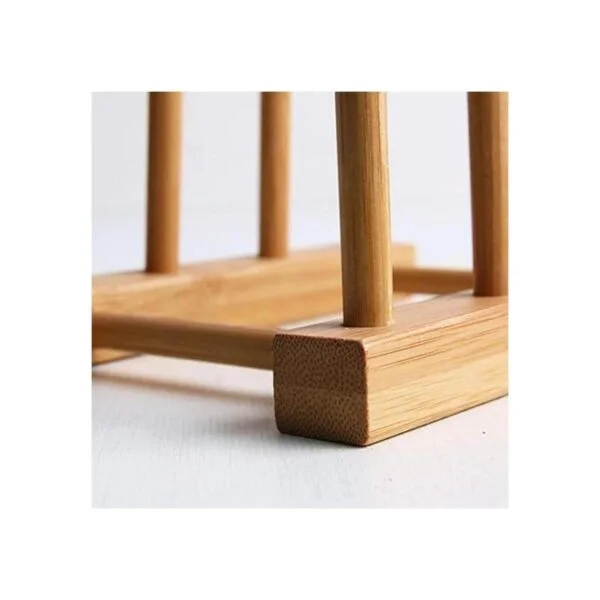 Estante de bambú para platos tapa de ollaplacatabla de_5